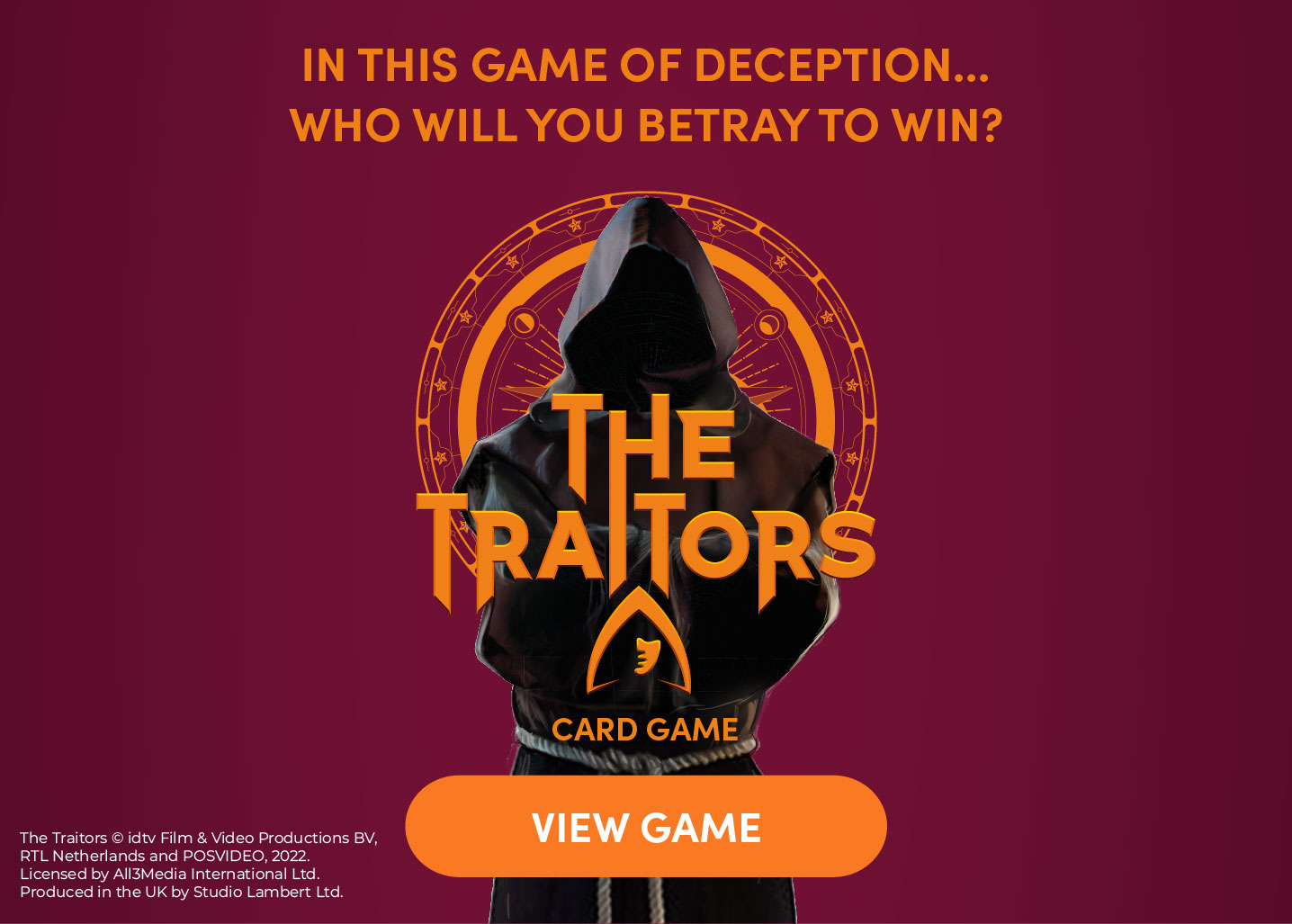 The Traitors Card Game Available now!